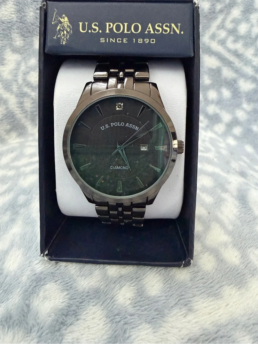 U.S. Polo Assn. Black Stainless Steel Watch